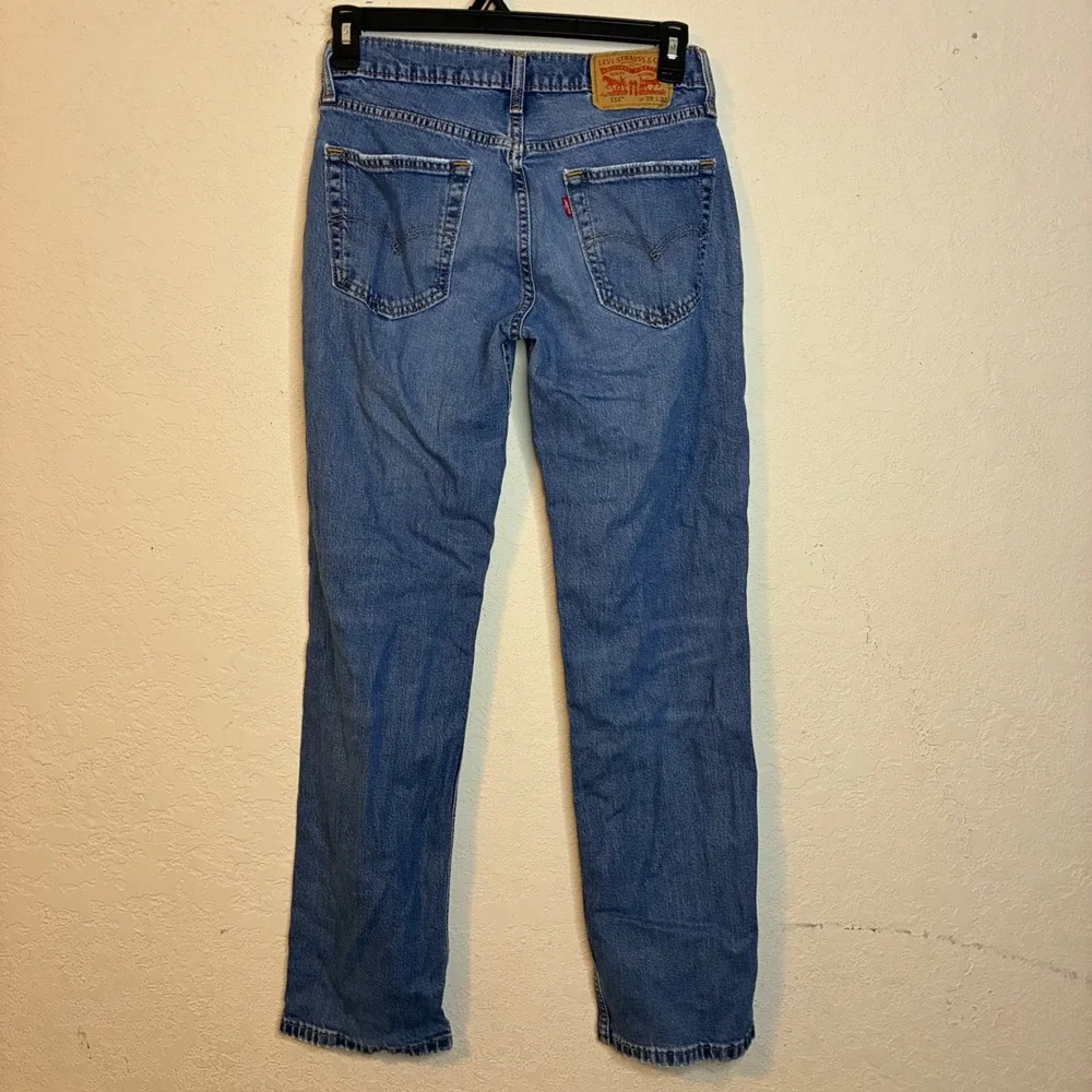 Levis 514 Straight Leg Jeans Mens 29x32 Medium Wash Blue Denim Y2K Cowboy Street